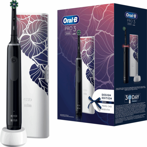 Oral-B Pro 3 3500 Design Edition Elektromos Fogkefe - Fekete - BestMarkt