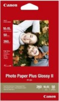 Canon PP-201 Glossy II Plus 10x15 fotópapír (50 db/csomag)