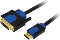 Logilink HDMI-DVI kábel, HQ, 2 m