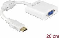 Delock 65348 MiniHDMI apa - VGA anya Átalakító Adapter - Fehér