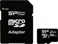 Silicon Power 64GB Elite microSDXC UHS-I CL10 memóriakártya + Adapter