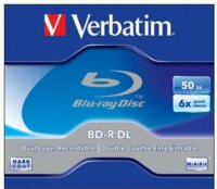 Verbatim 50GB BD-R DL 6x Blu-ray lemez normál tokban
