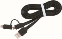 Gembird USB M - micro USB/ Lightning M Adatkábel 1m Fekete