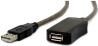 Gembird UAE-01-10M USB 2.0 hosszabbító kábel 10m - Fekete