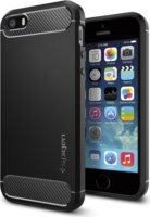 Spigen Rugged Armor Apple iPhone SE/5s/5 Hátlap Tok - Fekete