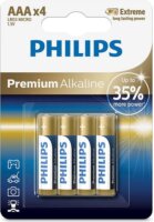 Philips LR03M4B/10 Premium Alkaline AAA mini ceruzaelem (4db/csomag)