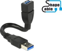Delock 83713 ShapeCable USB 3.0 A apa - USB 3.0 A anya kábel 0.15 m