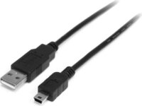 Startech USB2HABM50CM USB 2.0 A - Mini USB B összekötő kábel 0.5m - Fekete