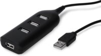 Assmann AB-500001-1 USB 2.0 HUB (3+1 port) Fekete