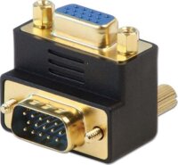 Lindy 70387 VGA (apa - anya) 90° adapter - Fekete