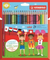 Stabilo Color Hatszögletű színes ceruza készlet 24 szín