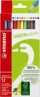 Stabilo Green Colors Hatszögletű színes ceruza készlet 12 szín