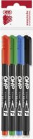 ICO OHP F 0.5mm Alkoholos marker készlet 4 szín