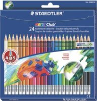 Staedtler Noris Club Hatszögletű Színes ceruza készlet radírral 24 db