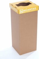 Recobin Slim 50L Újrahasznosított Szelektív hulladékgyűjtő - Sárga (Műanyag)
