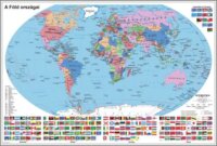 Stiefel Falitérkép 70x100 cm - Föld országai