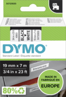 Dymo D1 19mm Feliratozógép szalag - Fehér alapon fekete