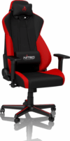 Nitro Concepts S300 Gamer szék - Fekete/Piros (Inferno Red)