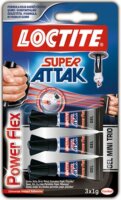 Henkel Loctite Super Attak Mini Trio PowerFlex Pillanatragasztó gél 3 x 1 g