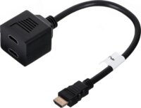 Lanberg HDMI - 2x HDMI elosztó Splitter 0.2m - Fekete