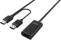 Unitek Y-278 USB 2.0 Aktív hosszabbító kábel 10m - Fekete