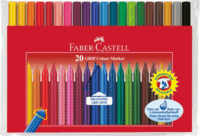 Faber-Castell "Grip" Háromszögletű rostirón készlet - 20 különböző szín (20 db)