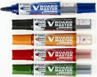 Pilot "V-Board Master" 2.3mm Táblamarker készlet - 5 különböző szín - tartóval és szivaccsal