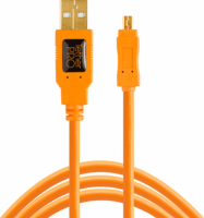 Tether Tools CU8015 TetherPro USB 2.0 - Mini USB kábel 4.6m Narancs