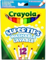 Crayola 7509 Lemosható vastag filctoll - Vegyes színek (12db)