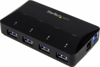 Startech ST53004U1C USB 3.0 HUB (5 port) Fekete