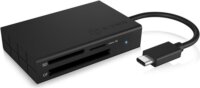 IcyBox IB-CR401-C3 USB 3.0 Type-C Külső kártyaolvasó - Fekete