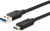 Equip 12834107 USB-C -> USB-A 3.1 apa/apa összekötőkábel 1m - Fekete