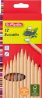 Herlitz 08660086 Hatszögletű színes ceruzák - 12 db - Natúr