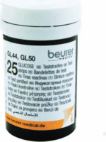 Beurer Tesztcsík GL 44 / GL 50 (evo) vércukorszintmérő készülékekhez (2x25db) - 5 nyelvű