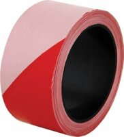 Noname Jelzőszalag 5 cm széles - Piros-fehér (100 méter)