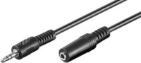 Goobay 50431 3.5mm Jack (apa - anya) kábel 2m - Fekete