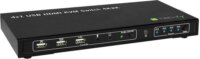 Techly 028702 HDMI KVM Switch - 4 port (1 PC - 4 Kijelző)