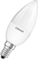 Osram Value 7W E14 LED Gyertyaizzó Műanyag Matt - Meleg fehér