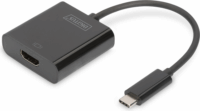 Digitus USB-C apa - HDMI anya adapter - Fekete