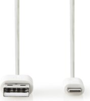 Nedis CCBW39300WT20 USB-A - Lightning (apa - apa) kábel 2m - Fehér
