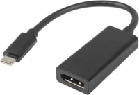 Lanberg USB-C apa - DisplayPort anya adapter - Fekete