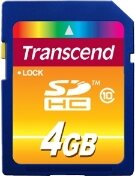 Transcend 4GB SDHC Class10