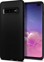 Spigen Liquid Air Samsung Galaxy S10+ Szilikon Hátlap Tok - Matt fekete