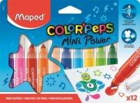 Maped Color'Peps Mini Power 0,5mm Filctoll készlet - 12 különböző szín (12 db)