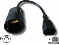 Eaton SCHUKO-CEEADAPT SCHUKO (F) - IEC C14 (M) adapter