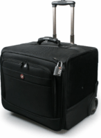 Port Designs Bristol L Keményfedeles kétkerekű bőrönd - Fekete