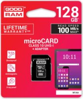 Goodram 128GB M1AA microSDXC UHS-I CL10 memóriakártya + Adapter
