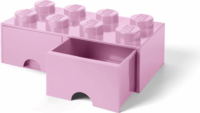 LEGO 40061738 Fiókos tárolódoboz (4x2) - Rózsaszín
