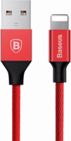 Baseus Yiven USB2.0 apa - Lightning apa Adat- és töltőkábel 1.2m - Piros