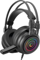 Rampage RM-K2 X-QUADRO 7.1 Surround Gaming Headset Fekete